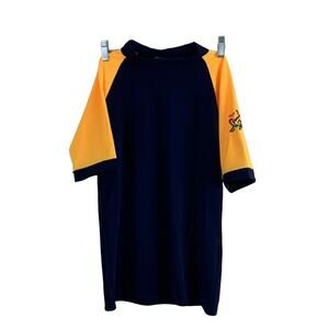 Radicool Skinz Boys Blue Yellow Swim top Size 14 New